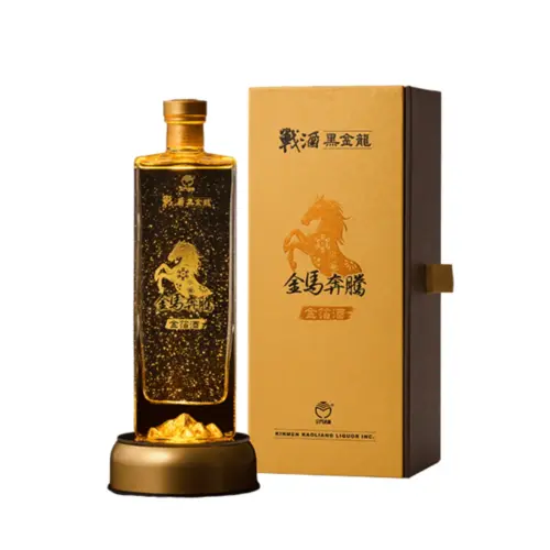 金門酒廠 戰酒黑金龍 金馬奔騰 金箔酒