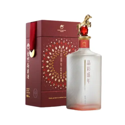 金門酒廠 晶彩盛年 水晶生肖系列 馬年