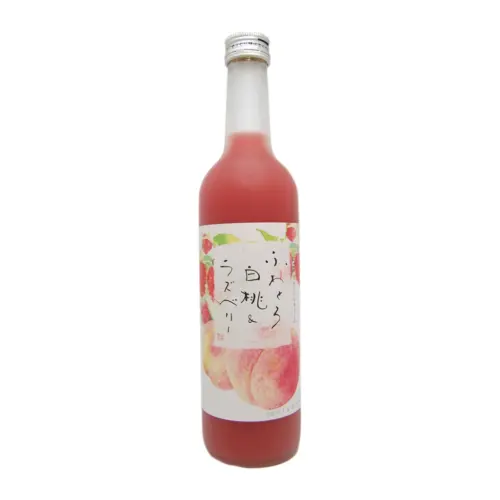 22-ikekame-fuwari-white-peach-raspberry-500ml 池龜酒造 浮露 白桃覆盆莓果實酒