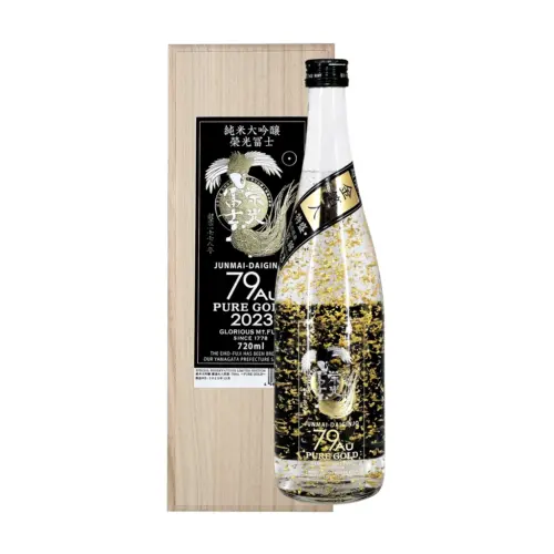 富士酒造 榮光富士 79 Au PURE GOLD 金箔特盛 濾過火入原酒 純米大吟釀 箱入