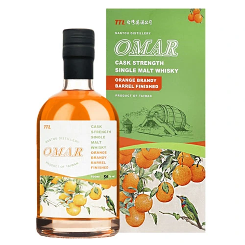 OMAR 原桶強度 柳丁桶 OMAR 原桶強度柳丁桶單一麥芽威士忌 700ML 瓶身與外盒